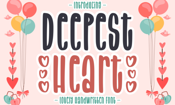 Deepest Heart Font - Featured Image