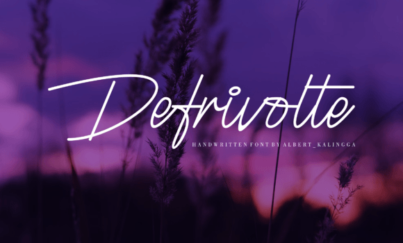Defrivolte Font - Featured Image