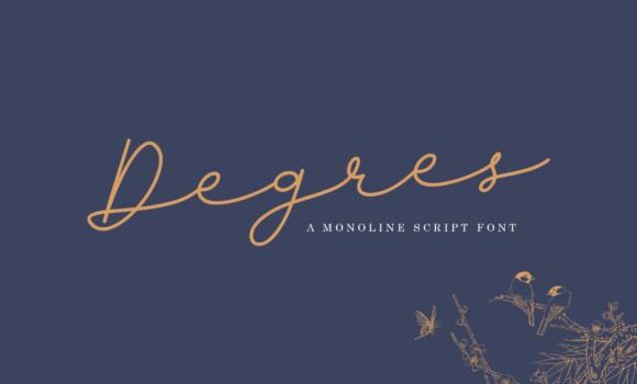 Degres Script Font - Featured Image