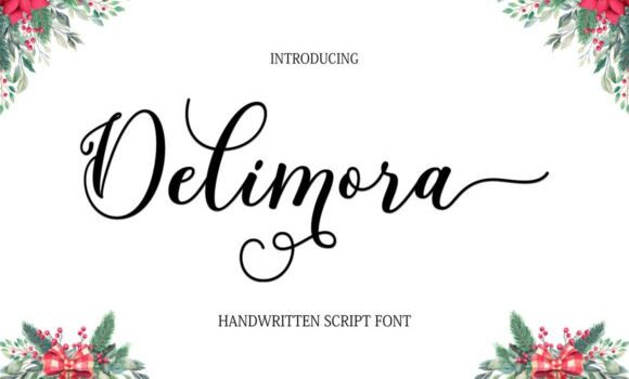 Delimora Script Font - Featured Image