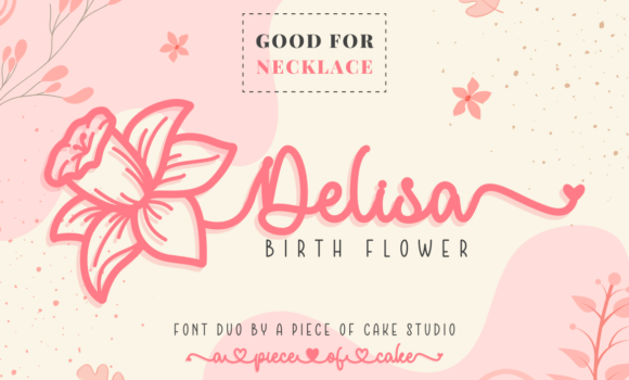 Delisa Birth Flower Duo Font Fonts Free Download Delisa Birth Flower Duo Font - Featured Image