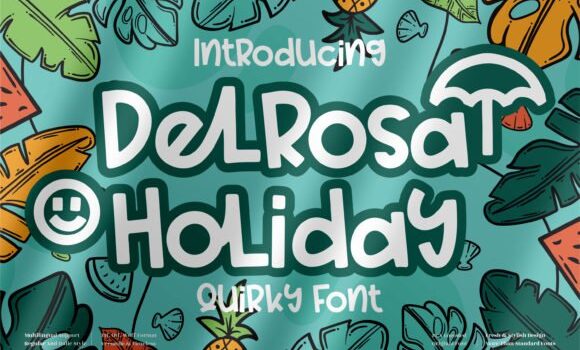 Delrosa Holiday Font - Featured Image