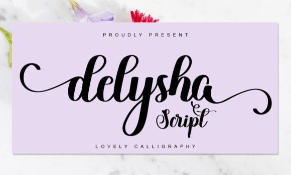 Delysha Script Font Fonts Free Download Delysha Script Font - Featured Image