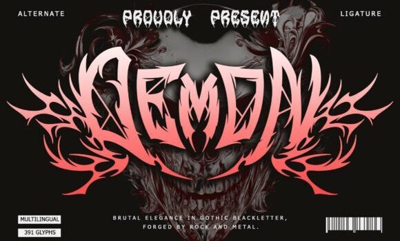 Demon Crown Font - Featured Image