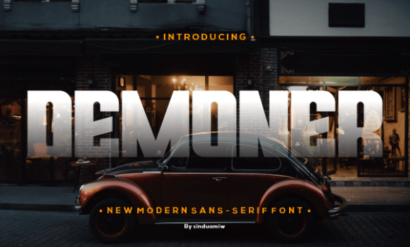 Demoner Font - Featured Image
