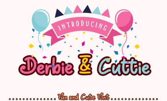 Derbie & Cuttie Font Fonts Free Download Derbie & Cuttie Font - Featured Image