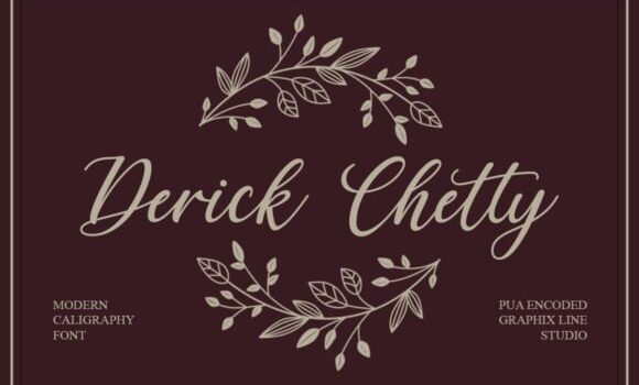 Derick Chetty Font - Featured Image
