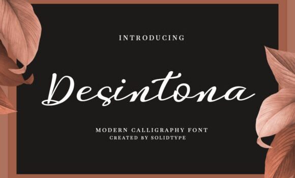 Desintona Script Font - Featured Image
