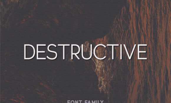Destructive Font - Featured Image