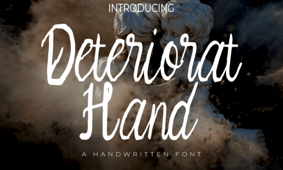Deteriorat Hand Font - Featured Image