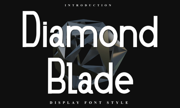 Diamond Blade Font - Featured Image