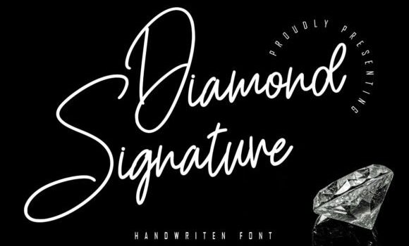 Diamond Signature Font - Featured Image