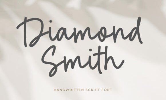 Diamond Smith Font - Featured Image