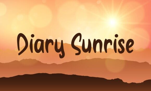 Diary Sunrise Font Fonts Free Download Diary Sunrise Font - Featured Image