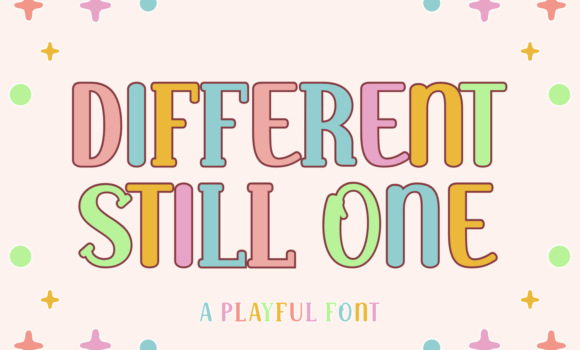 Different Still One Font - Featured Image