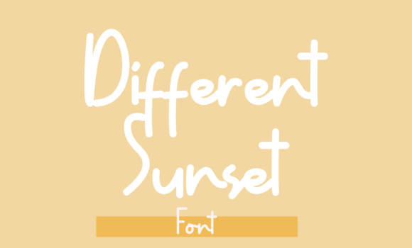Different Sunset Font - Featured Image