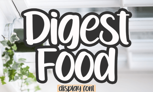 Digest Food Font - Featured Image