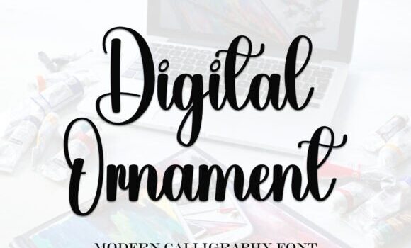 Digital Ornament Font Fonts Free Download Digital Ornament Font - Featured Image