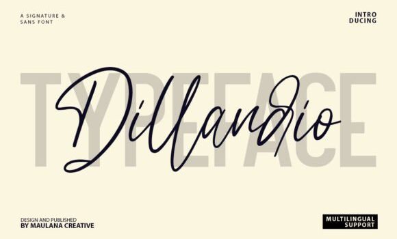 Dillandio Font - Featured Image
