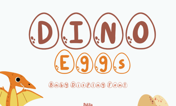 Dino Eggs Font - Featured Image