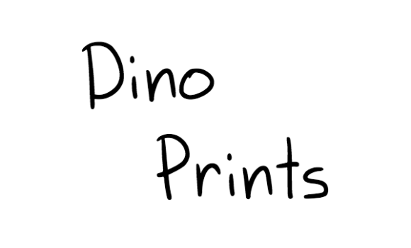 Dino Prints Font - Featured Image