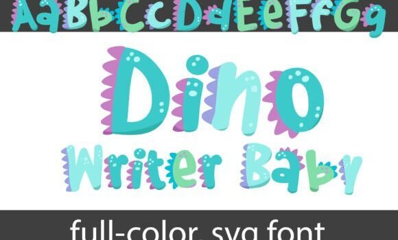 Dino Writer Baby Font - Featured Image