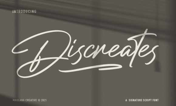 Discreates Font - Featured Image