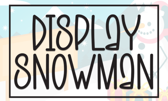Display Snowman Font - Featured Image