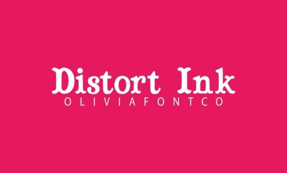 Distort Ink Font - Featured Image