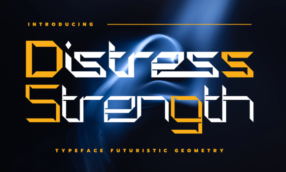 Distress Strength Font - Featured Image
