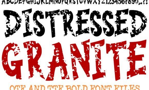 Distressed Granite Font - Featured Image