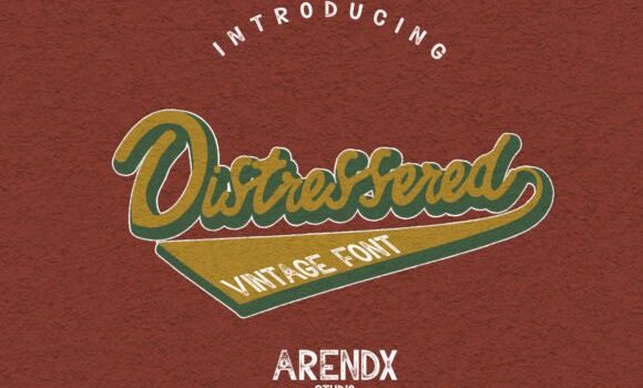 Distressered Font - Featured Image