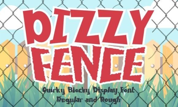 Dizzy Fence Font - Featured Image