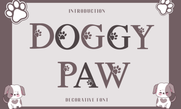 Doggy Paw Font - Featured Image