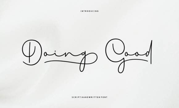 Doing Good Font - Featured Image