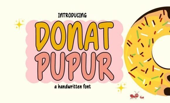 Donat Pupur Font Fonts Free Download Donat Pupur Font - Featured Image