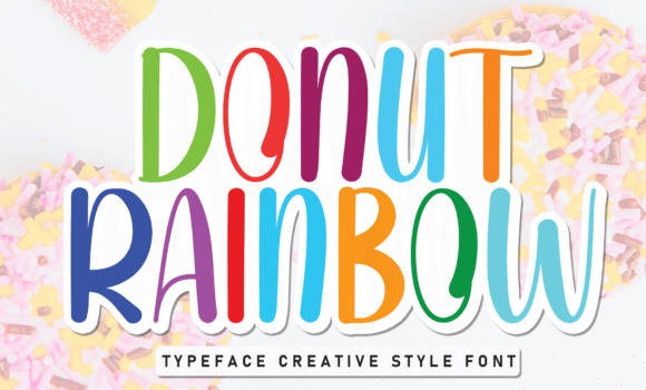 Donut Rainbow Font Fonts Free Download Donut Rainbow Font - Featured Image