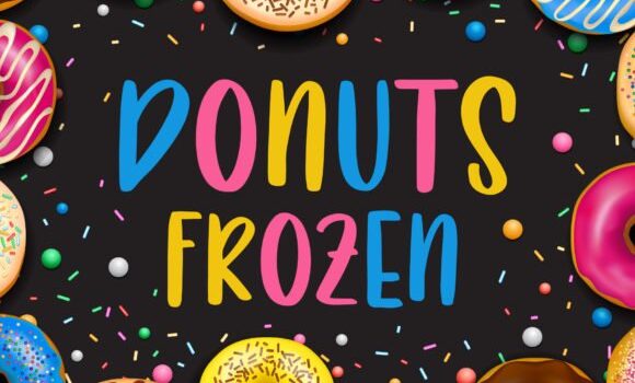 Donuts Frozen Font - Featured Image