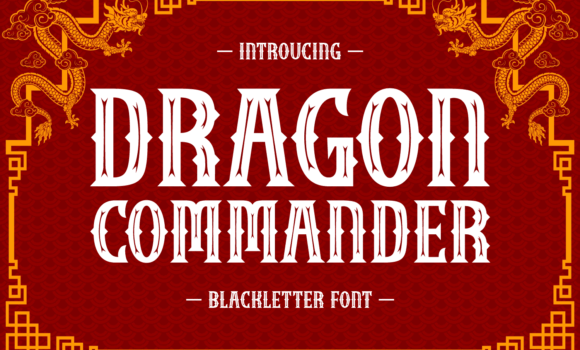 Dragon Commander Font - Featured Image