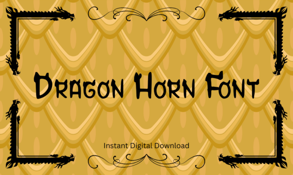 Dragon Horn Font - Featured Image
