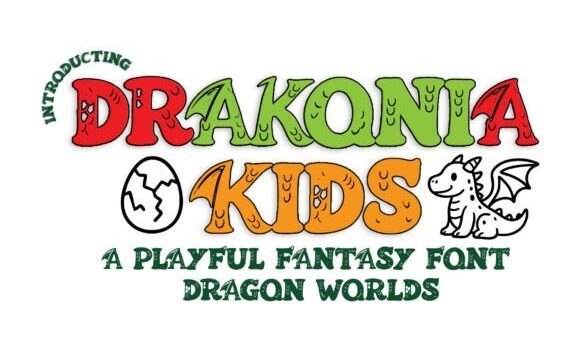 Drakonia Kids Font - Featured Image