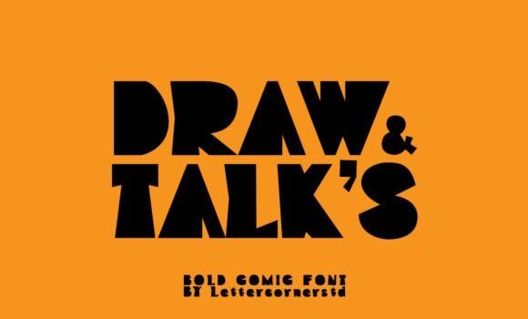 Draw and Talks Font - Featured Image