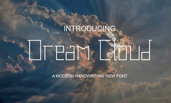 Dream Cloud Font - Featured Image