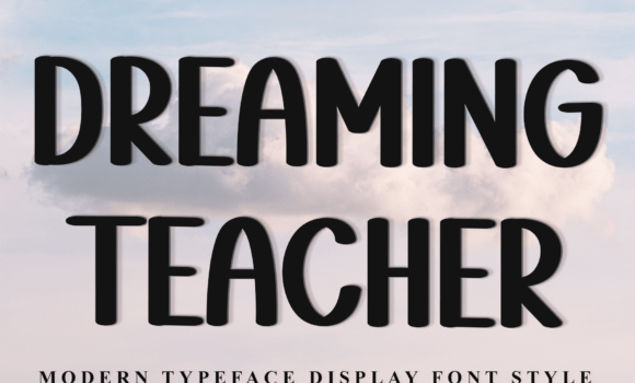 Dreaming Teacher Font - Featured Image
