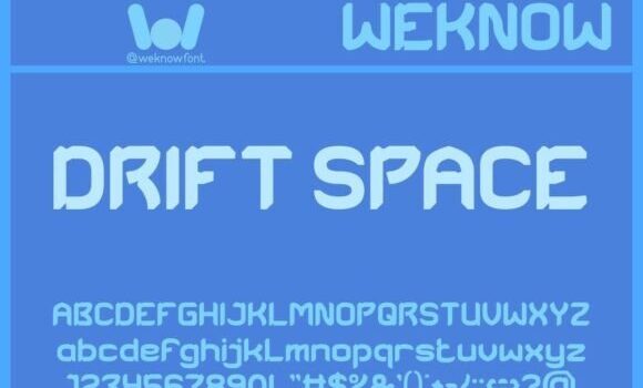 Drift Space Font - Featured Image