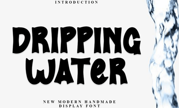 Dripping Water Font Fonts Free Download Dripping Water Font - Featured Image