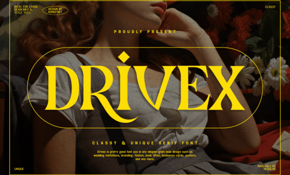 Drivex Font - Featured Image