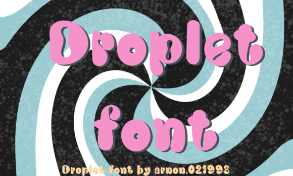 Droplet Font - Featured Image