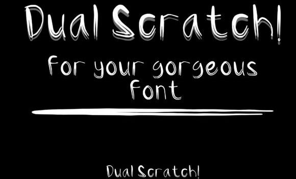 Dual Scratch Font - Featured Image