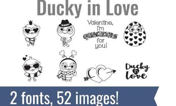 Ducky in Love Font - Featured Image